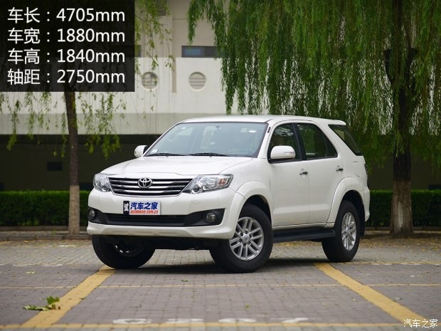 丰田(进口) Fortuner 2015款 2.7L 标准版