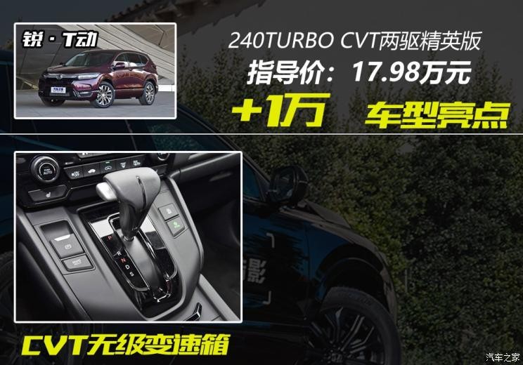 广汽本田 皓影 2020款 240TURBO CVT两驱精英版