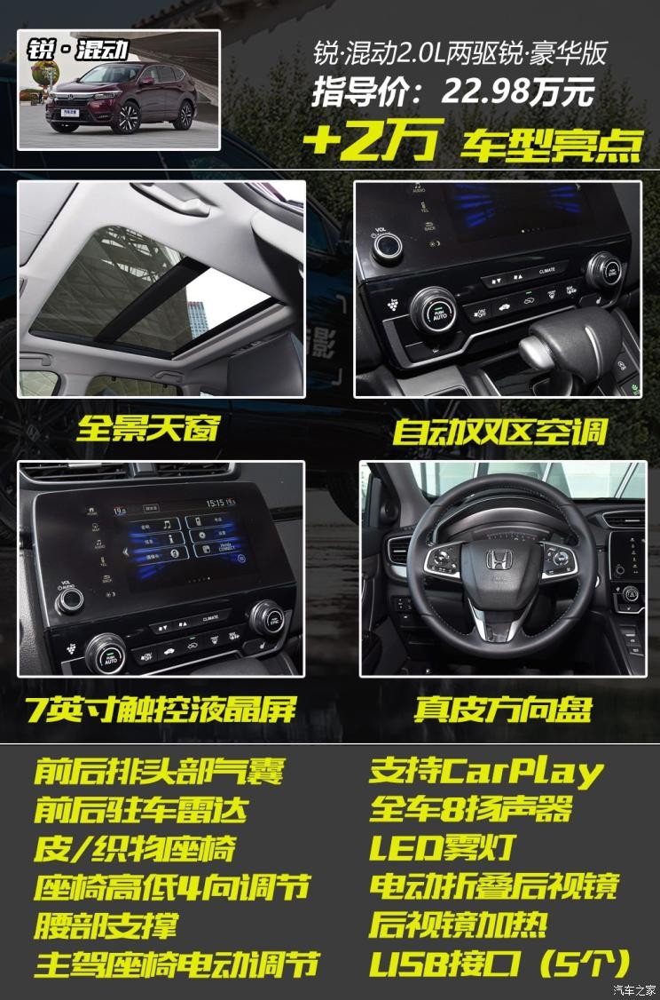 广汽本田 皓影 2020款 240TURBO CVT两驱精英版