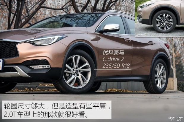 英菲尼迪(进口) 英菲尼迪QX30 2017款 1.6T 两驱运动版