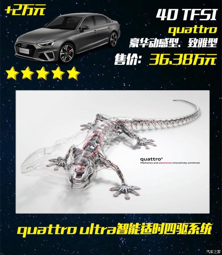 一汽-大众奥迪 奥迪A4L 2020款 40 TFSI quattro 豪华动感型