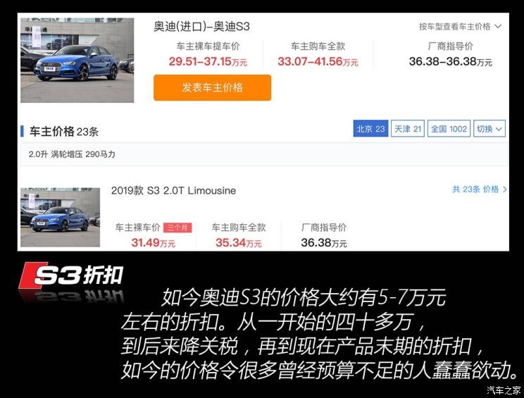 奥迪(进口) 奥迪S3 2019款 S3 2.0T Limousine